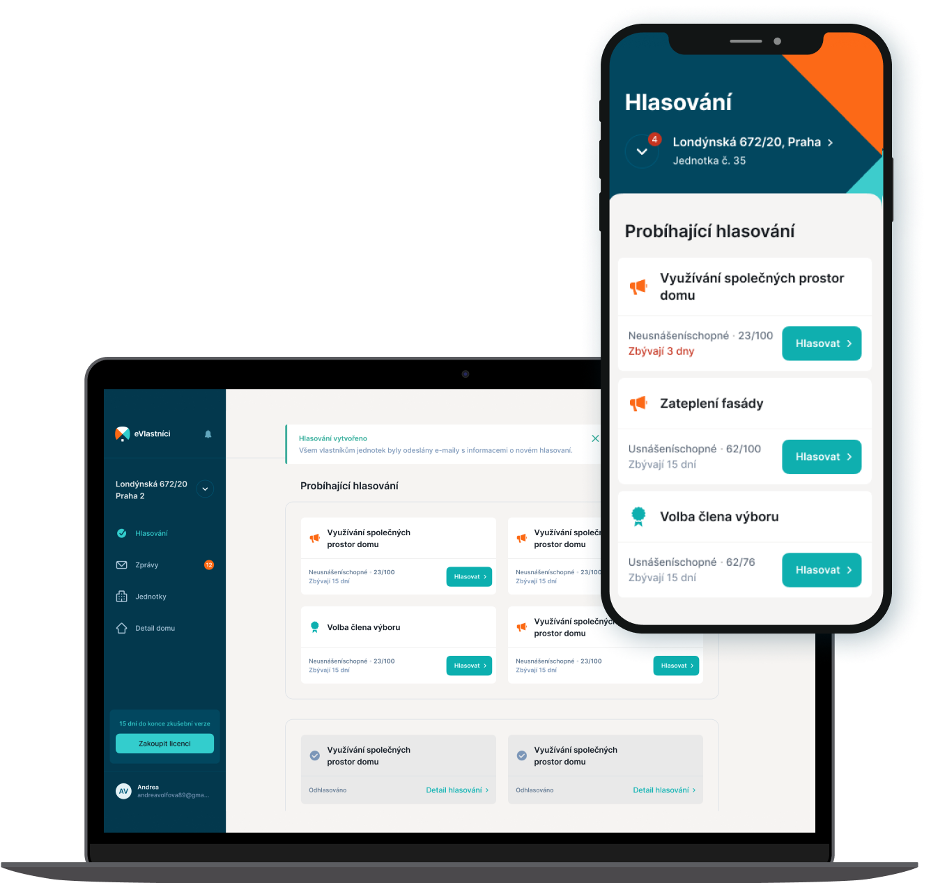 eVlastníci aplikace