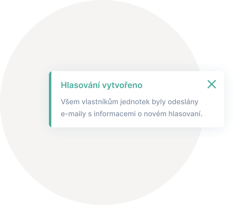 Všichni vlastníci jsou automaticky přizvání k hlasování